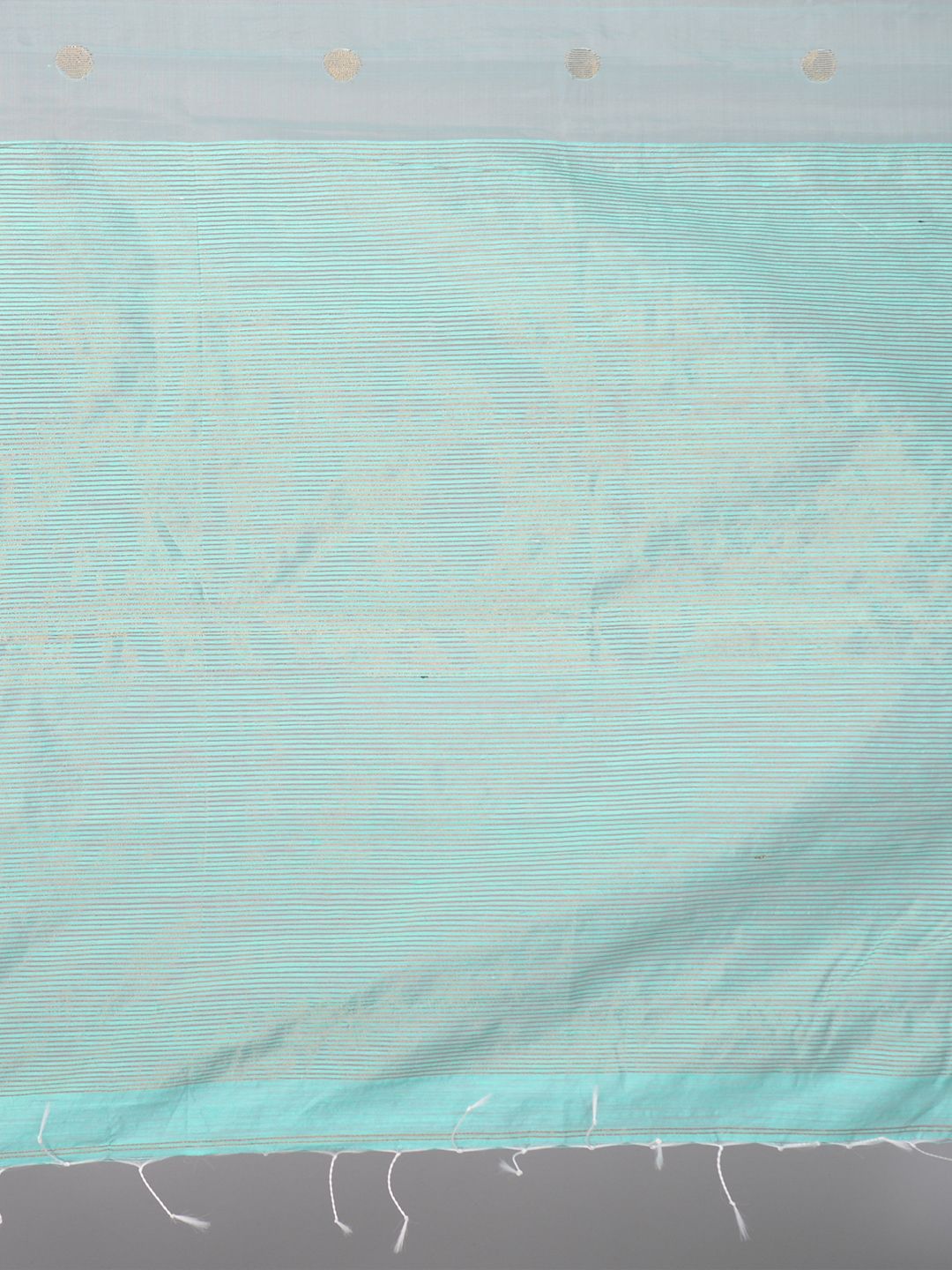 Sea Green Hand Woven Matka Silk Saree