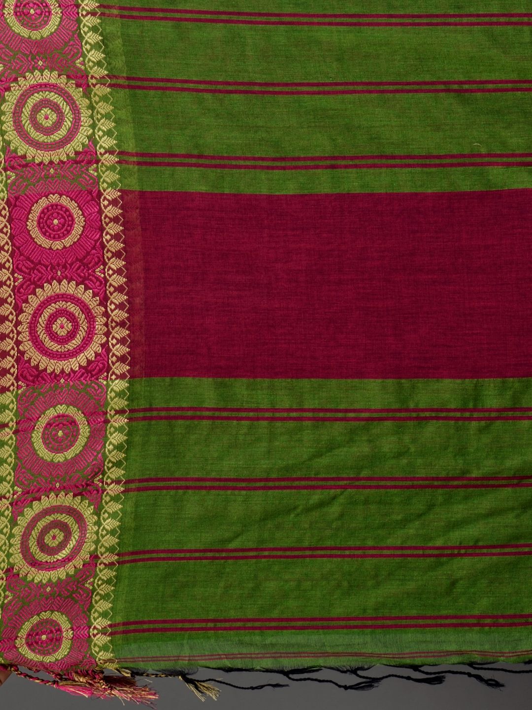 SAJASAJO BENGAL HANDLOOM PURE COTTON BEGUMPURI SAREE