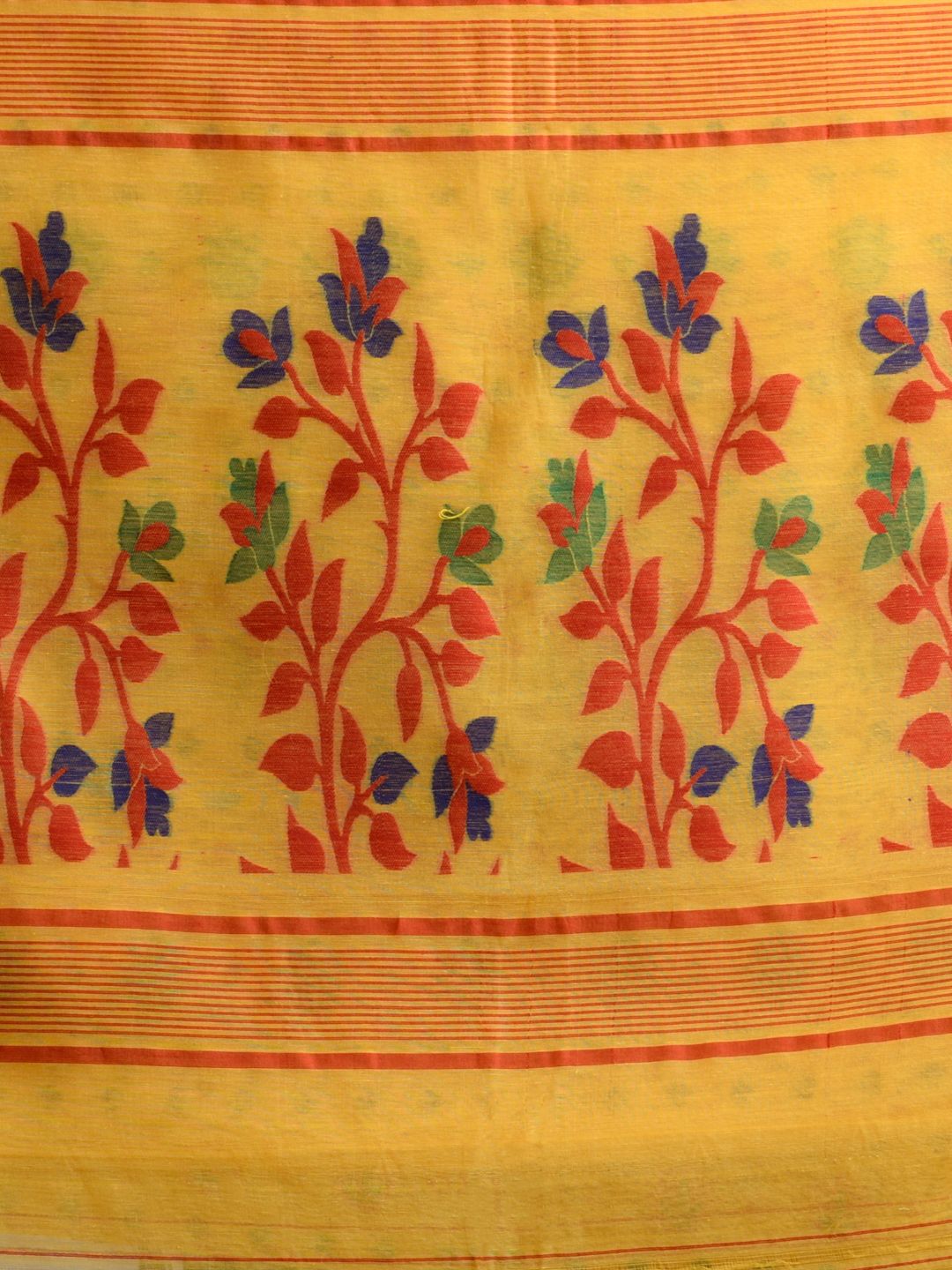 SAJASAJO SILK COTTON BENGAL HANDLOOM SOFT JAMDANI SAREE