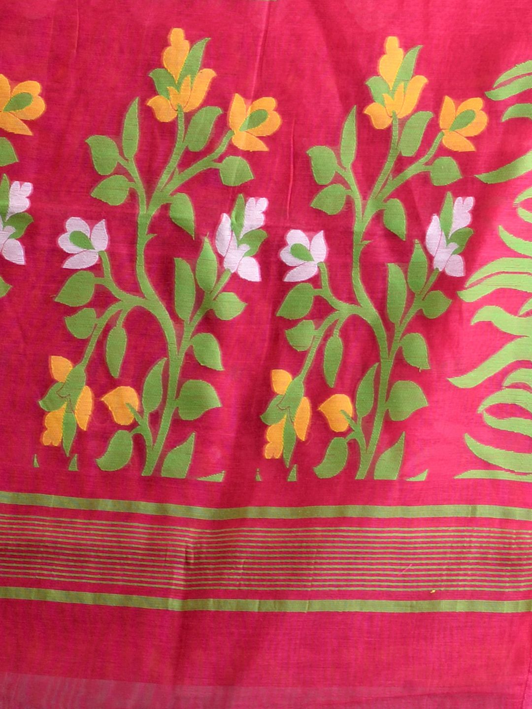 SAJASAJO SILK COTTON BENGAL HANDLOOM SOFT JAMDANI SAREE