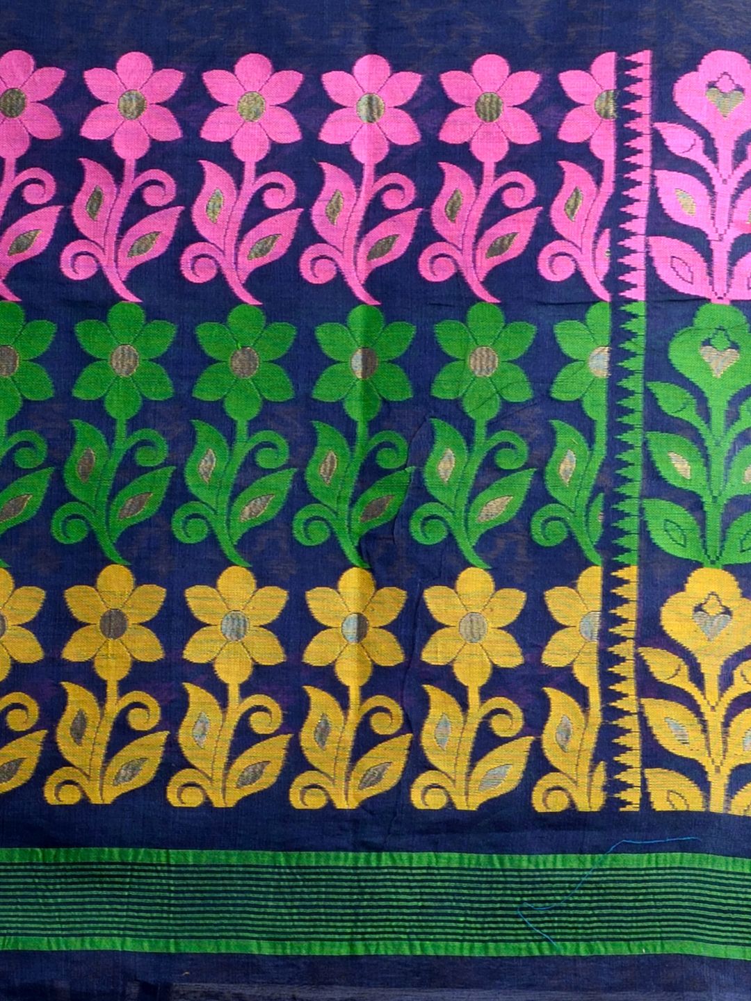 SAJASAJO SILK COTTON BENGAL HANDLOOM JAMDANI SAREE