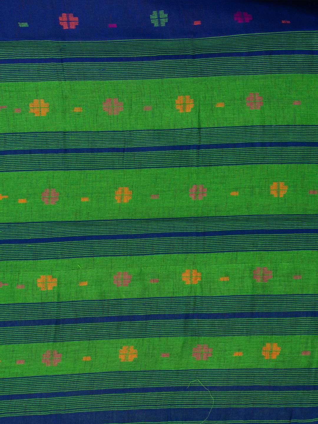 BENGAL HAND WOVEN PURE COTTON DHAKAI BUTI SAREE