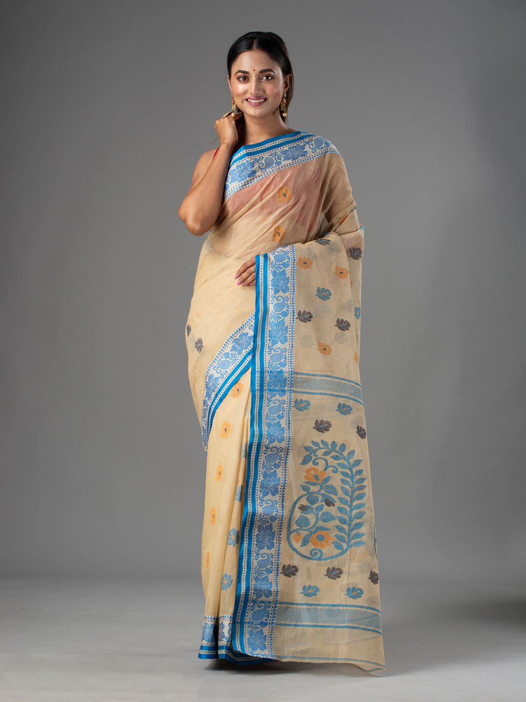 PURE COTTON BENGAL HANDWOVEN SAREE