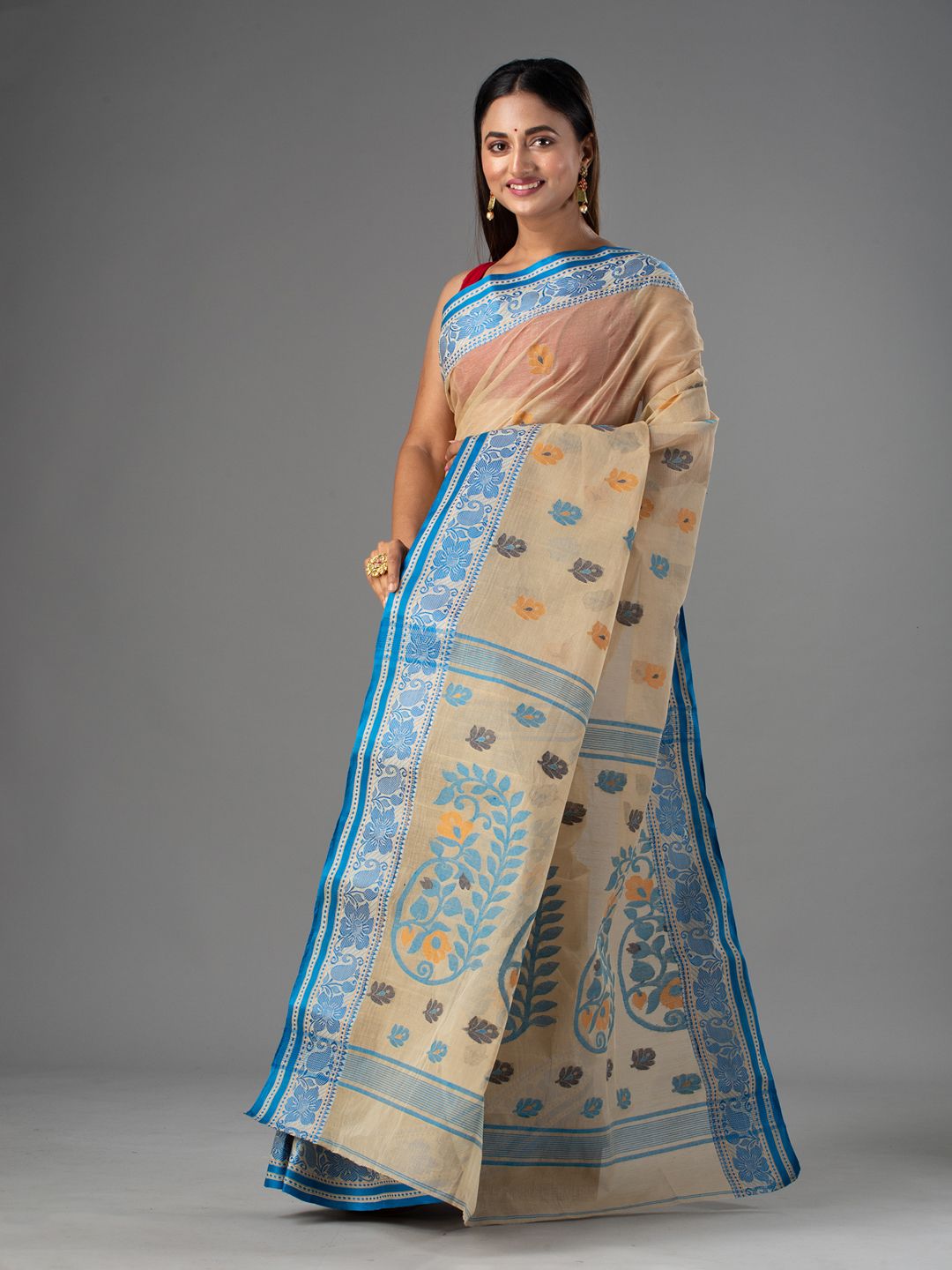 PURE COTTON BENGAL HANDWOVEN SAREE