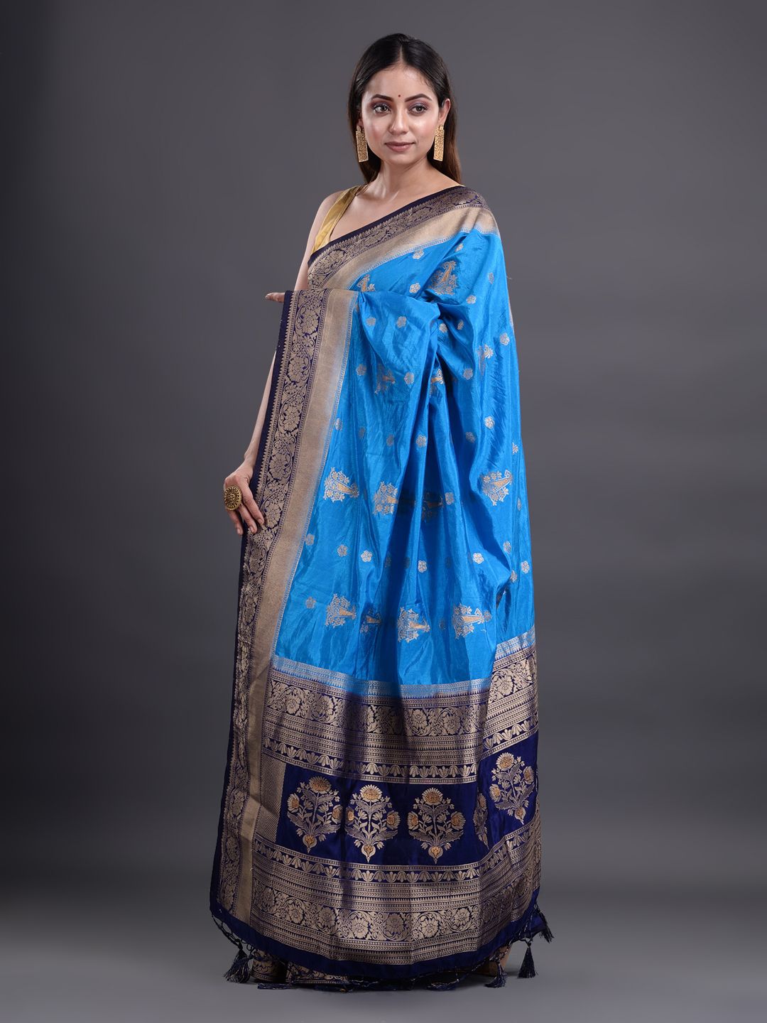 ART SILK BENARASI SAREE WITH JARI