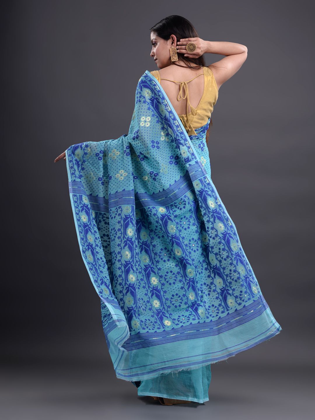 BENGAL HAND WOVEN SOFT JAMDANI SAREE