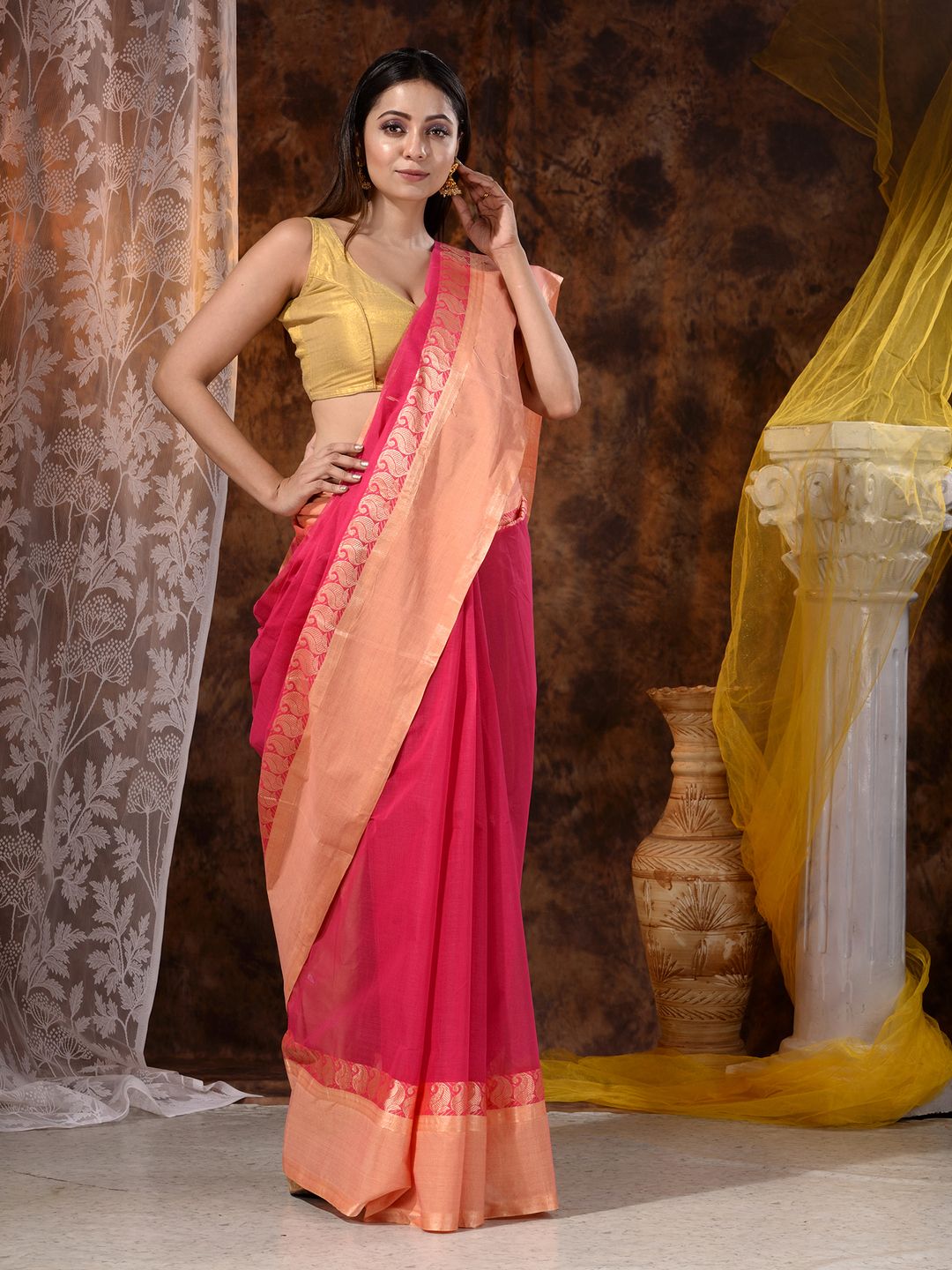 PURE COTTON BENGAL HANDLOOM TANT SAREE