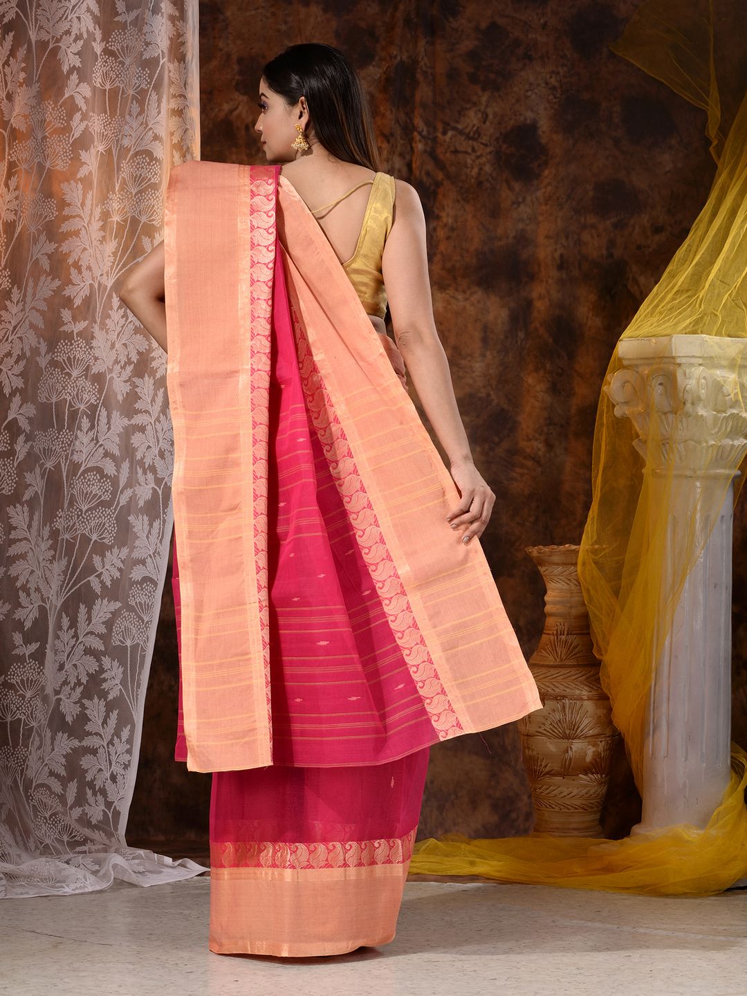 PURE COTTON BENGAL HANDLOOM TANT SAREE