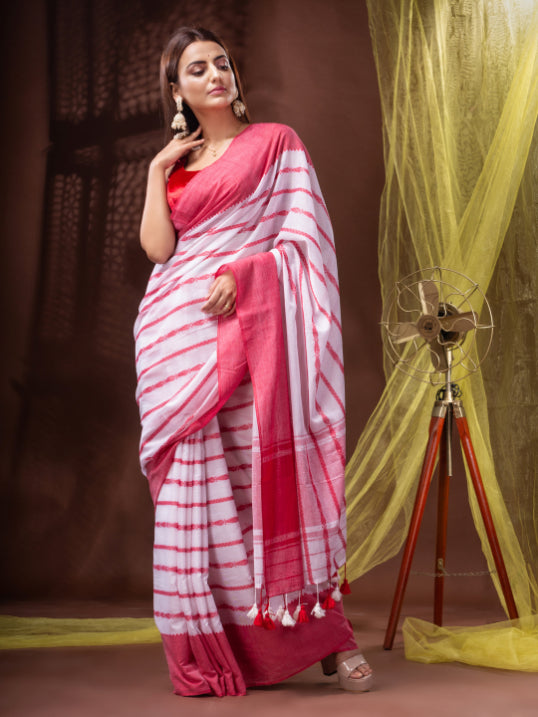 Pure Cotton Bengal Handloom  Soft  begampuri Saree