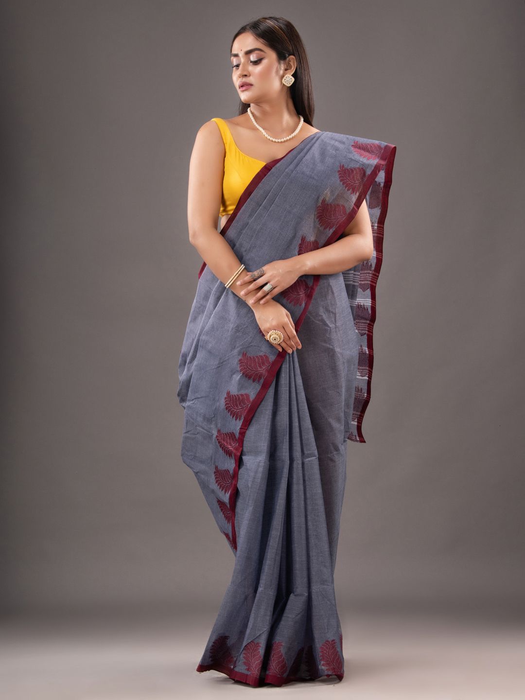 Pure Cotton Hand Woven Tant Saree