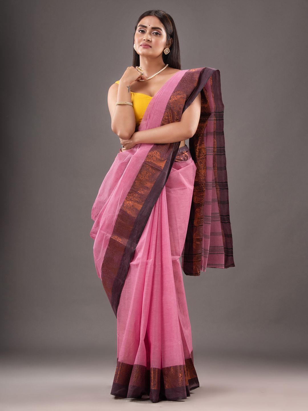 Pure Cotton Hand Woven Tant Saree