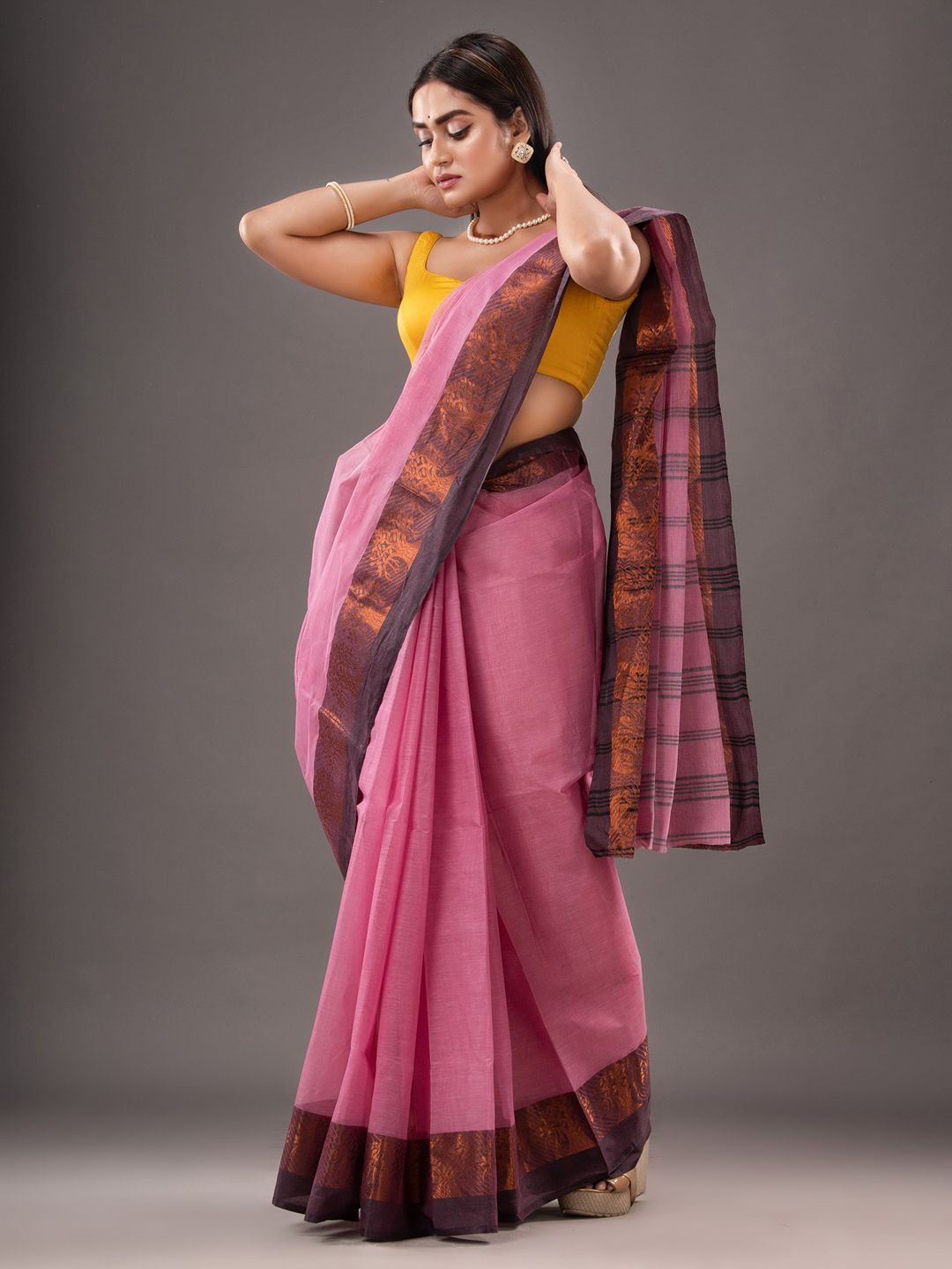 Pure Cotton Hand Woven Tant Saree