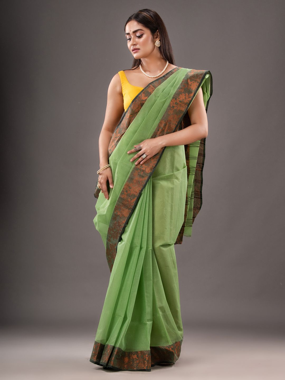 Pure Cotton Hand Woven Tant Saree