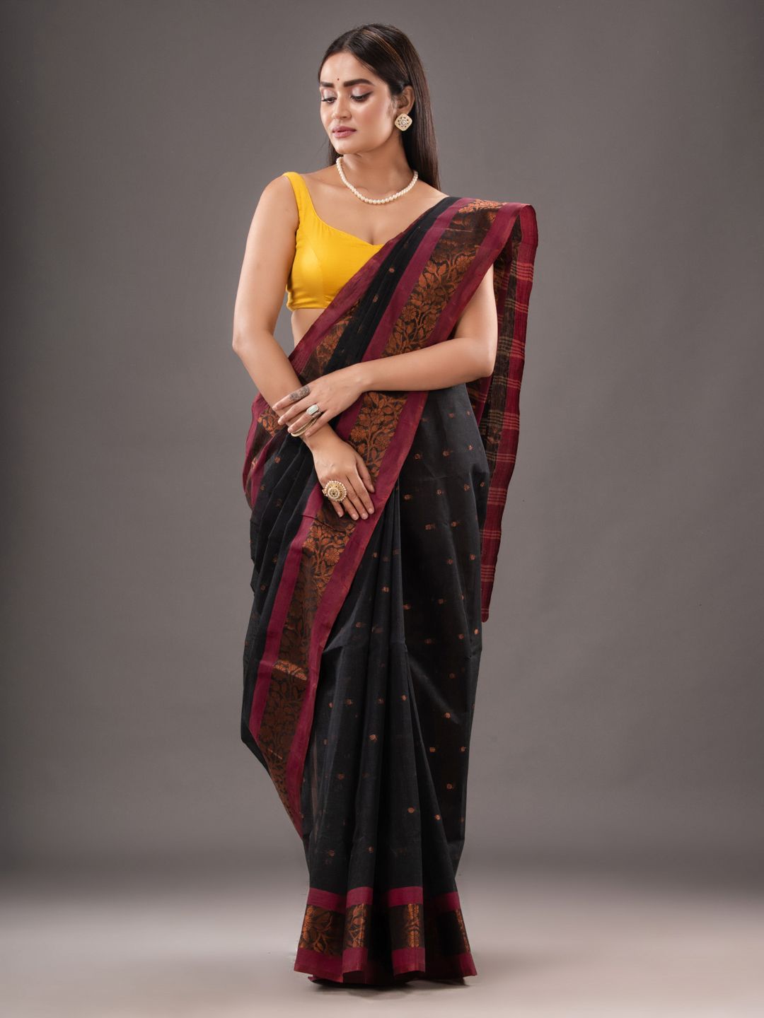 Pure Cotton Hand Woven Tant Saree