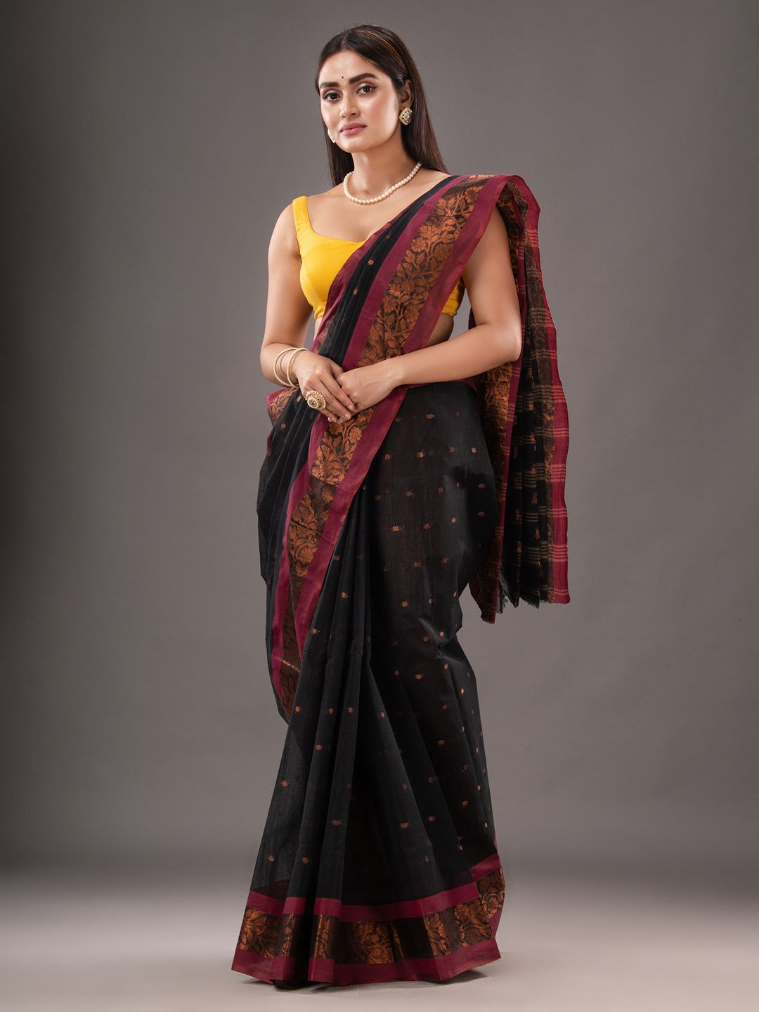 Pure Cotton Hand Woven Tant Saree