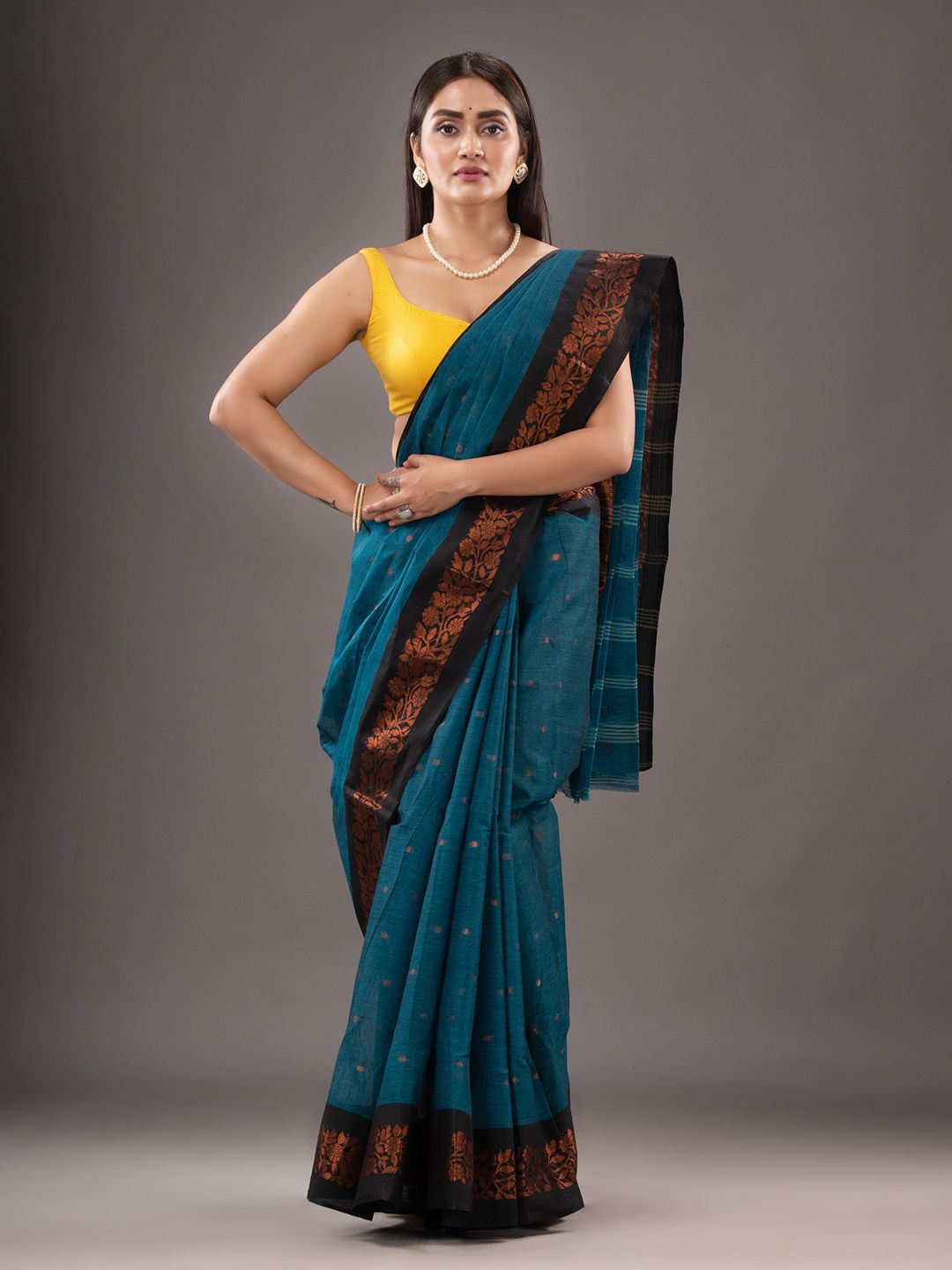 Pure Cotton Hand Woven Tant Saree