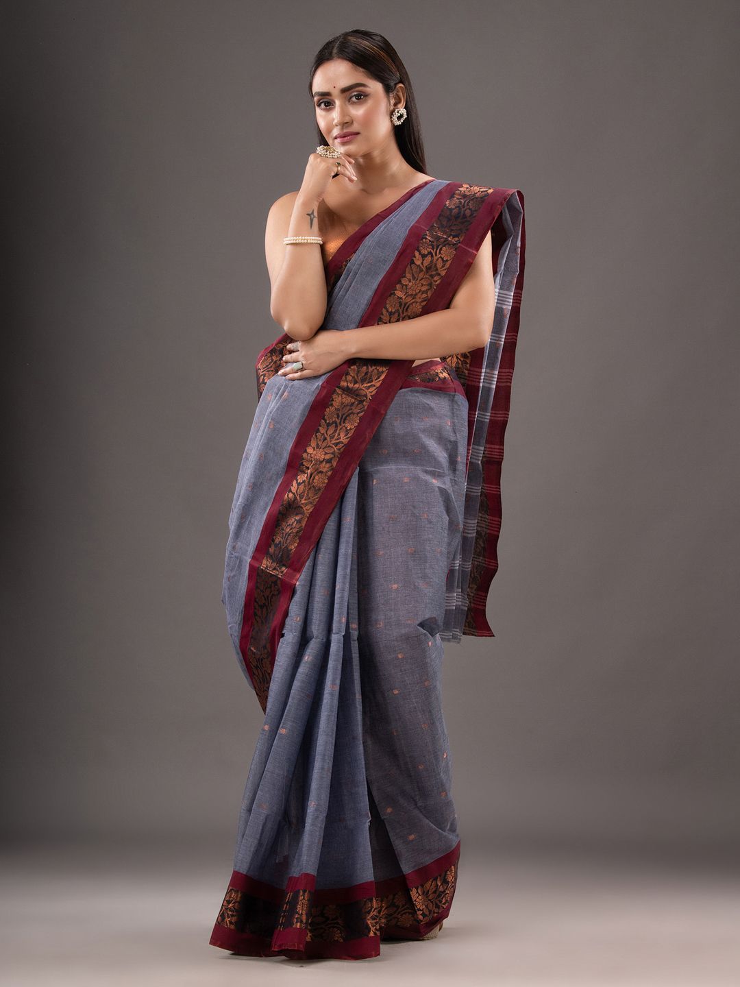 Pure Cotton Hand Woven Tant Saree