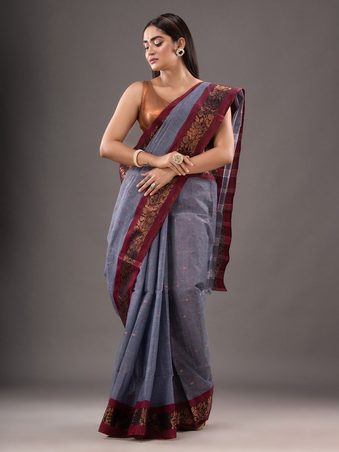 Pure Cotton Hand Woven Tant Saree