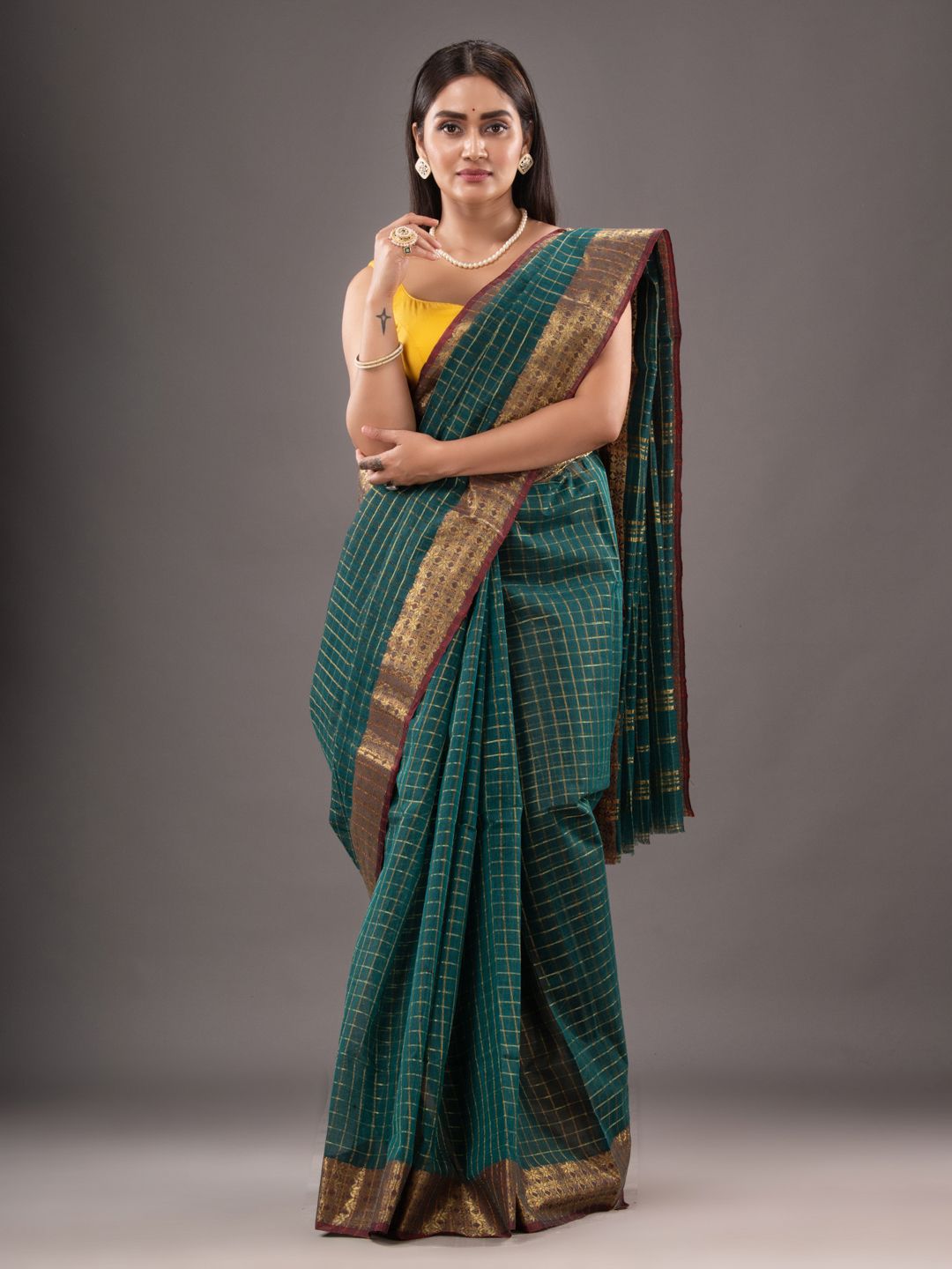 Pure Cotton Hand Woven Tant Saree