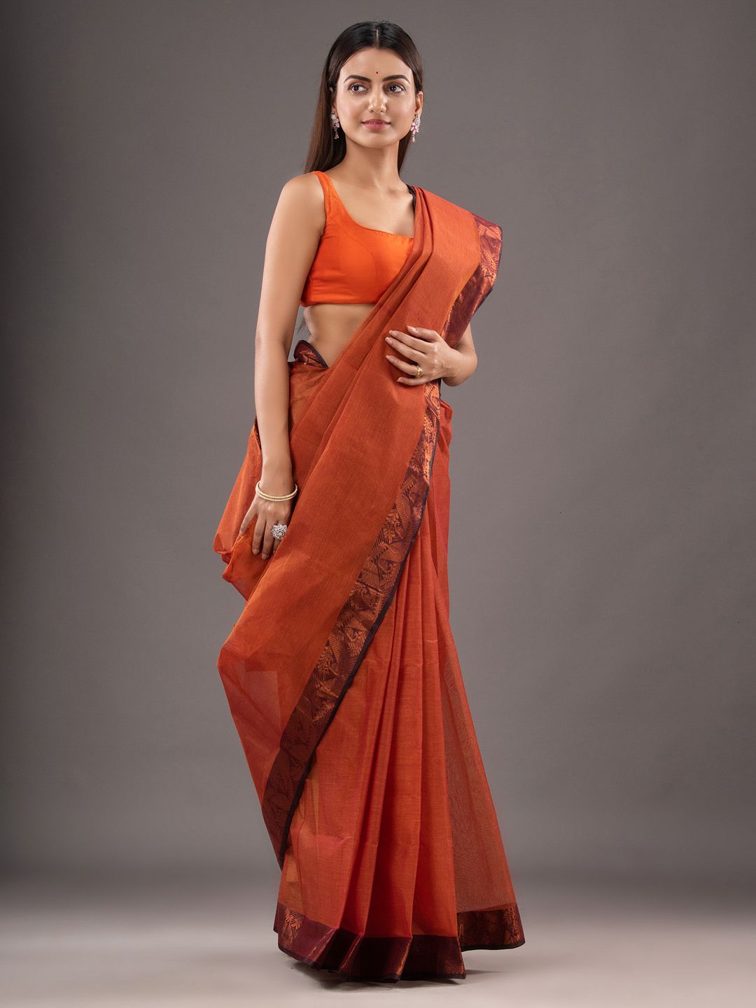 Pure Cotton Hand Woven Tant Saree