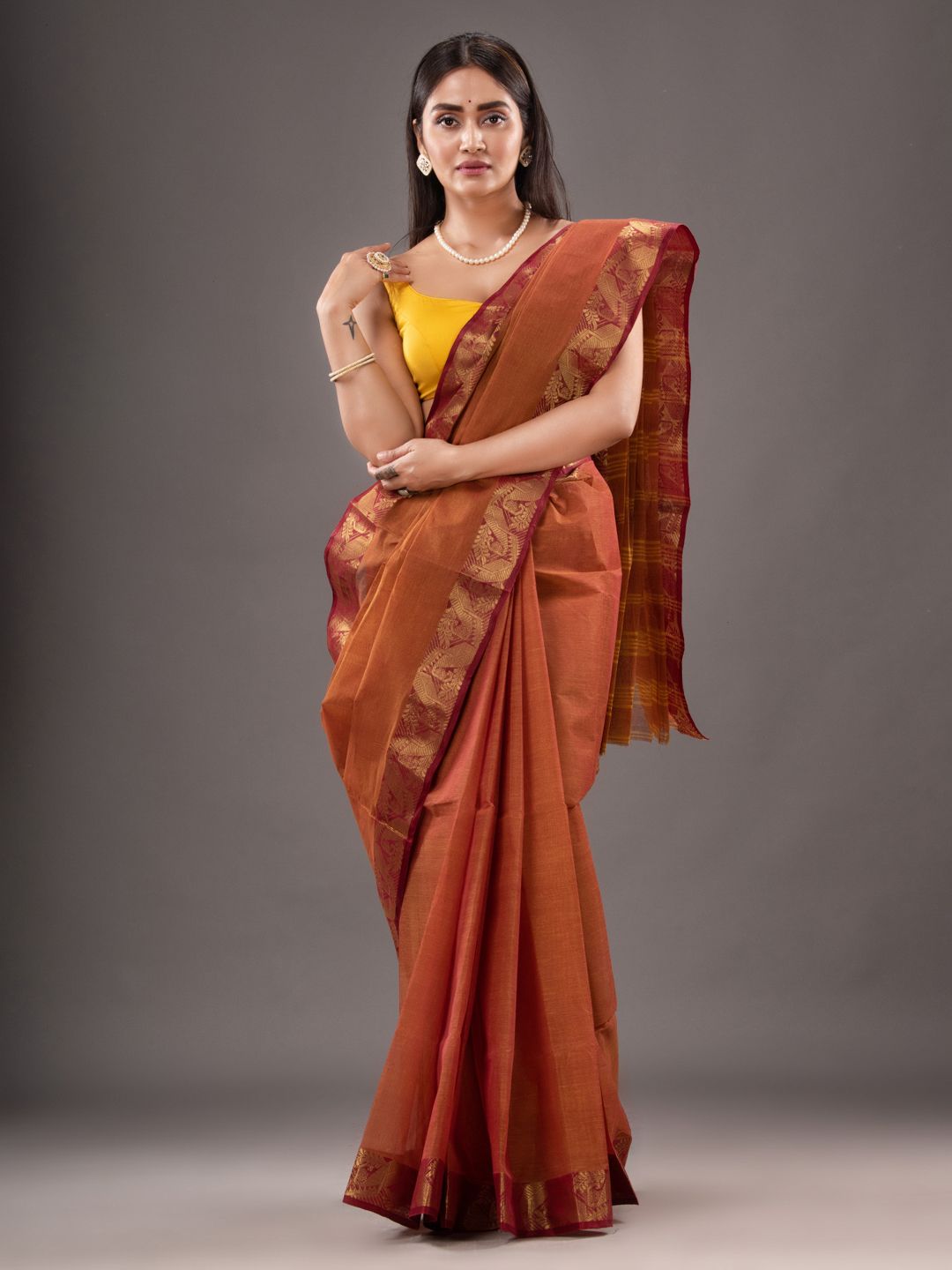 Pure Cotton Hand Woven Tant Saree