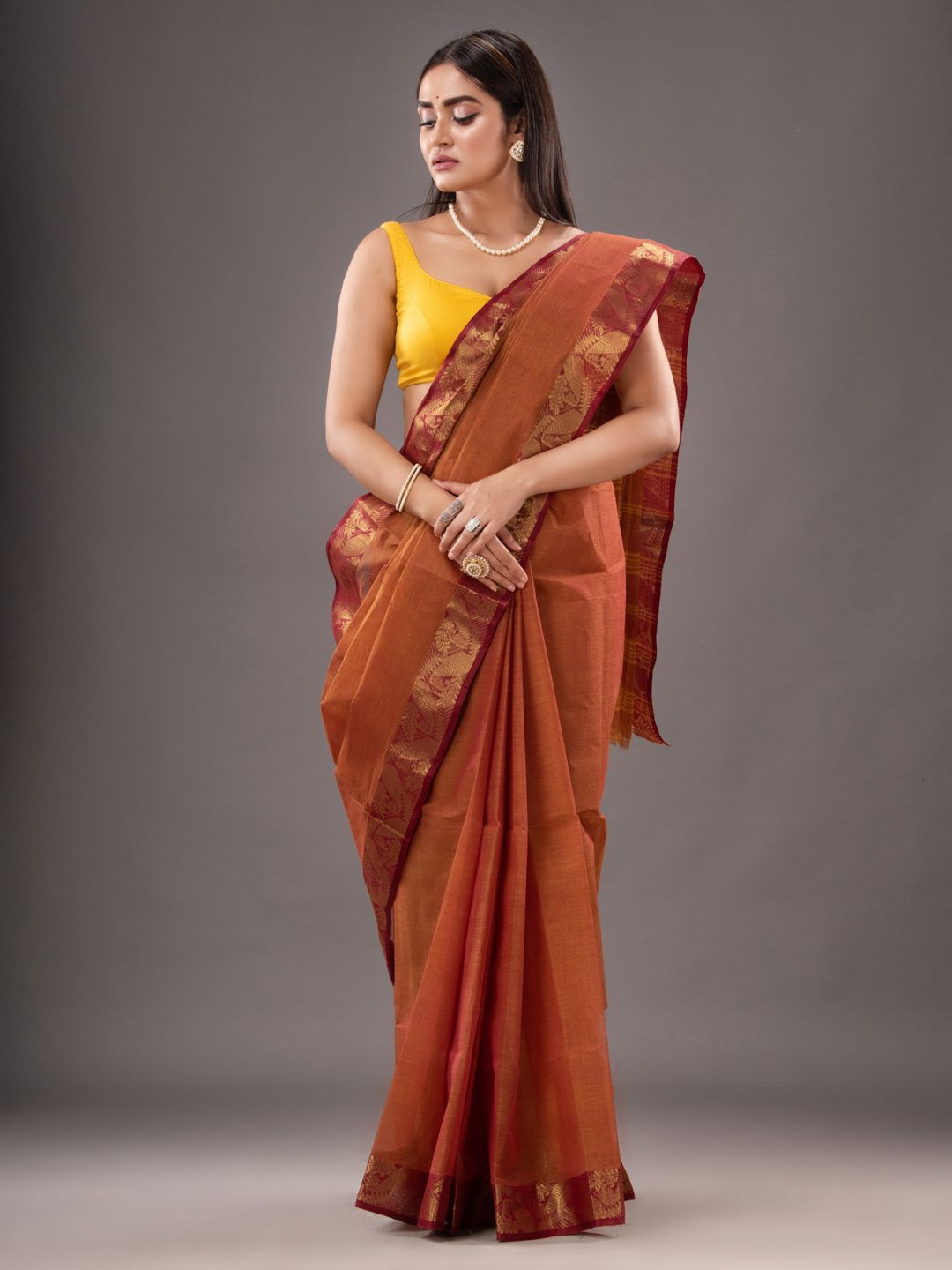 Pure Cotton Hand Woven Tant Saree