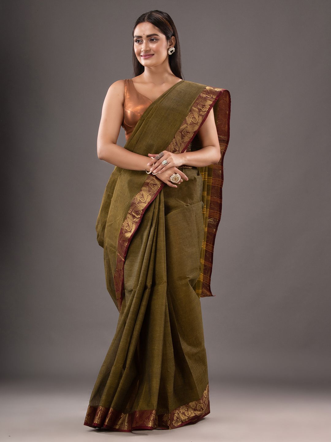 Pure Cotton Hand Woven Tant Saree