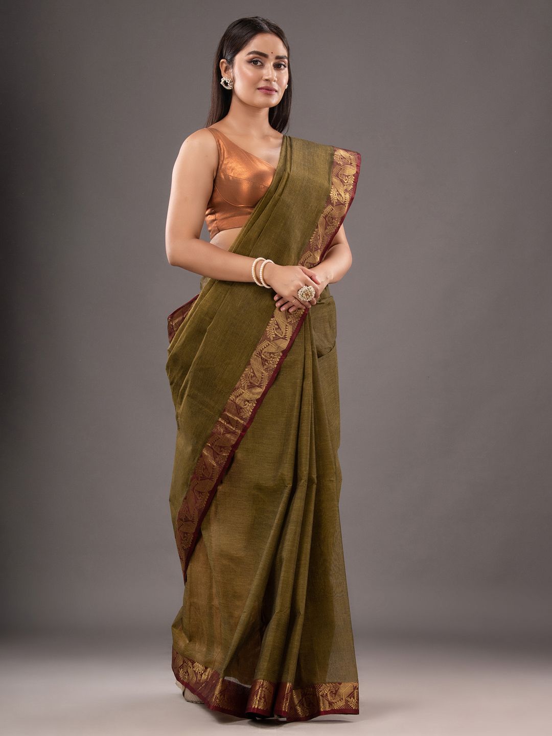 Pure Cotton Hand Woven Tant Saree