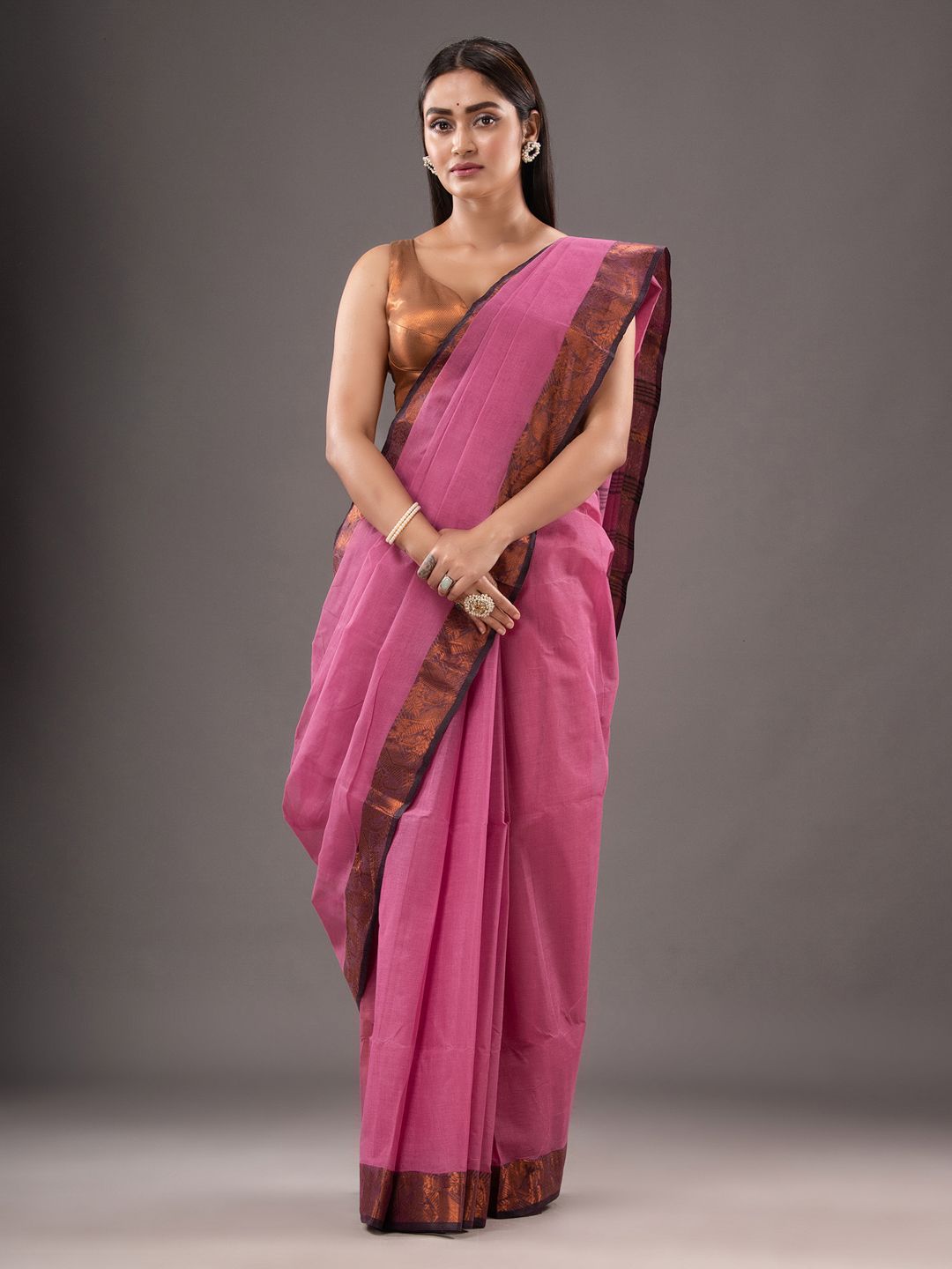 Pure Cotton Hand Woven Tant Saree