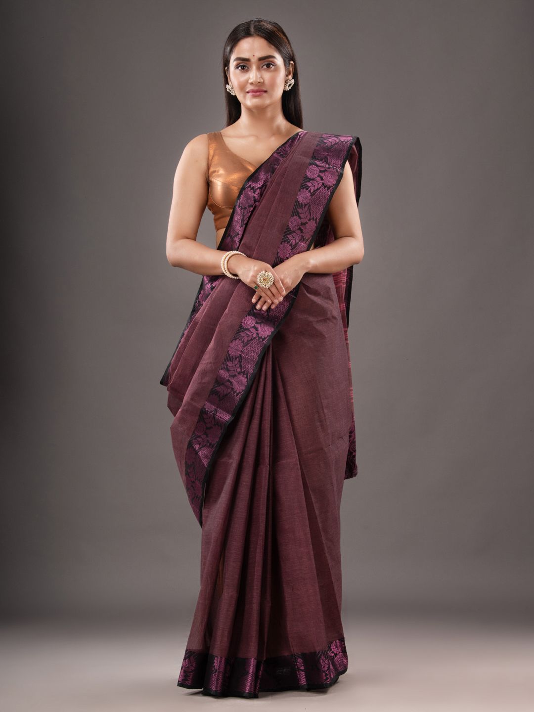 Pure Cotton Hand Woven Tant Saree