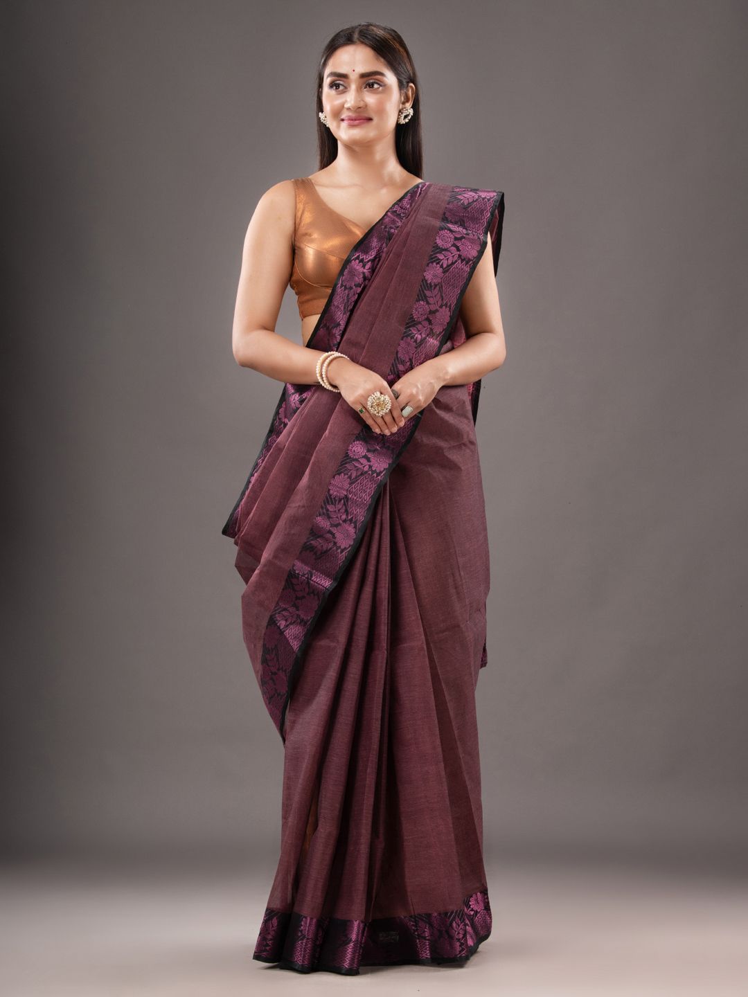 Pure Cotton Hand Woven Tant Saree