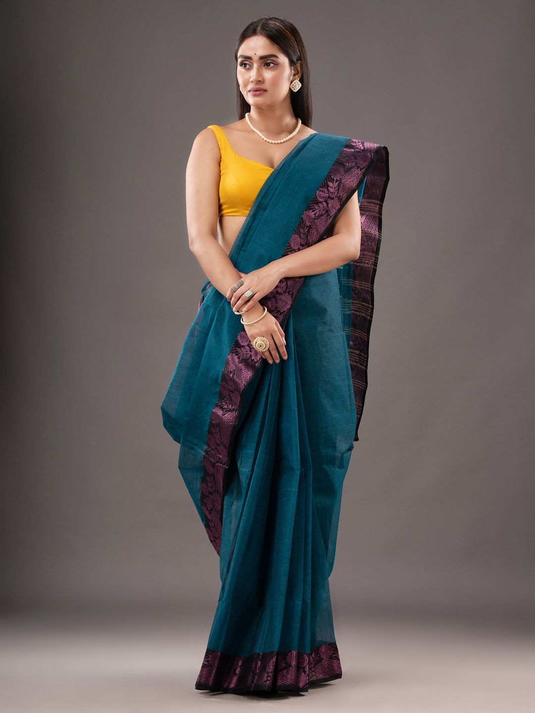 Pure Cotton Hand Woven Tant Saree