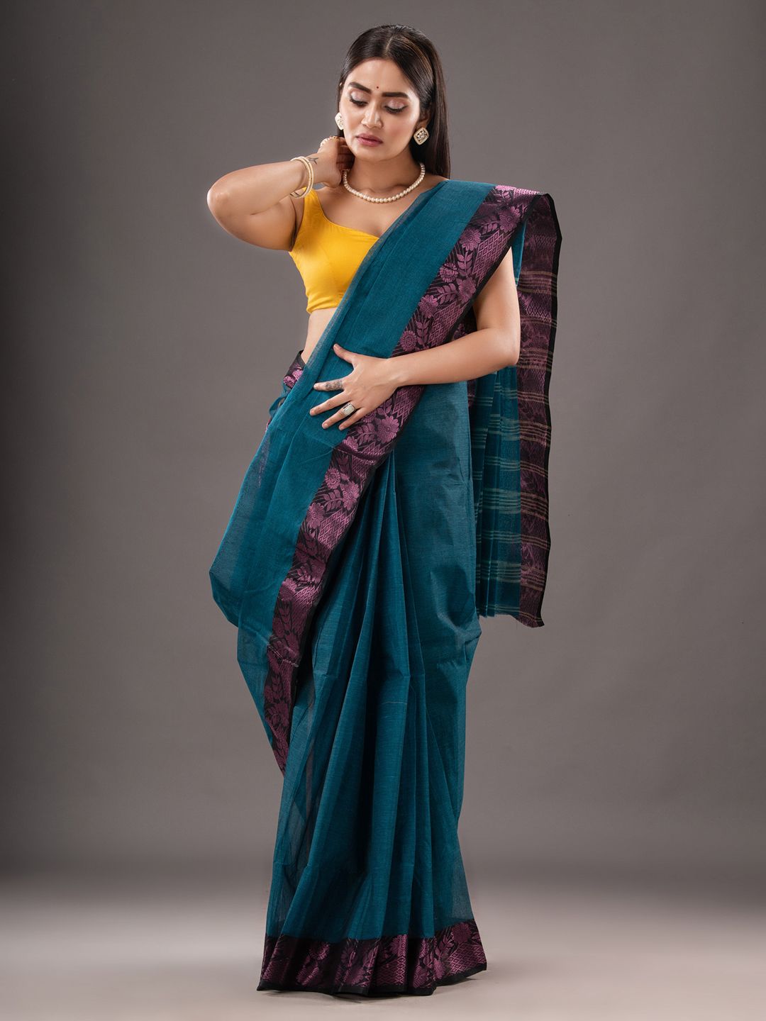 Pure Cotton Hand Woven Tant Saree