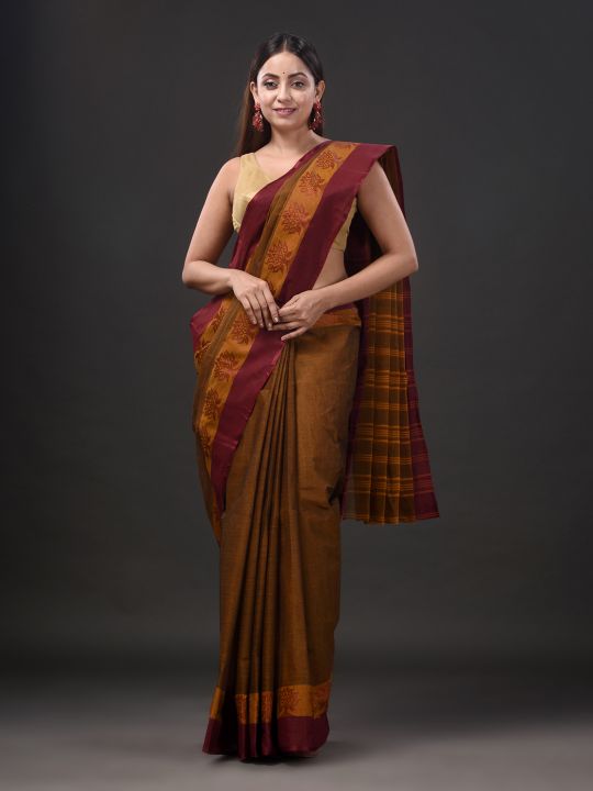 Pure Cotton Hand Woven Tant Saree