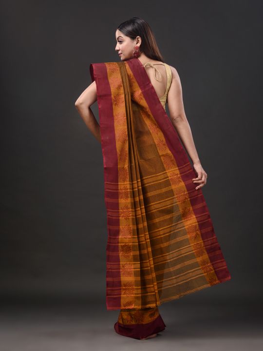 Pure Cotton Hand Woven Tant Saree