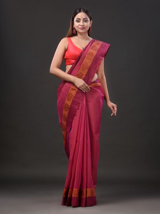 Pure Cotton Hand Woven Tant Saree