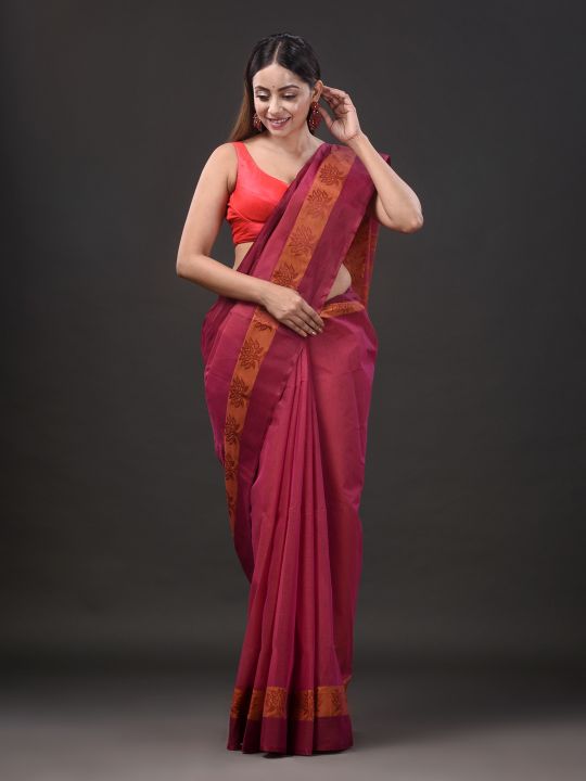 Pure Cotton Hand Woven Tant Saree