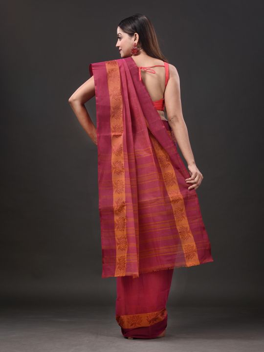 Pure Cotton Hand Woven Tant Saree