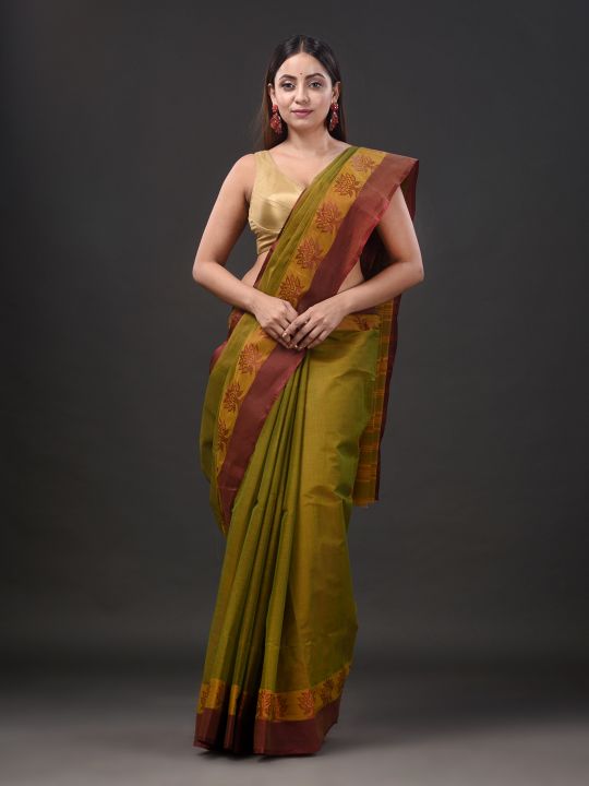 Pure Cotton Hand Woven Tant Saree