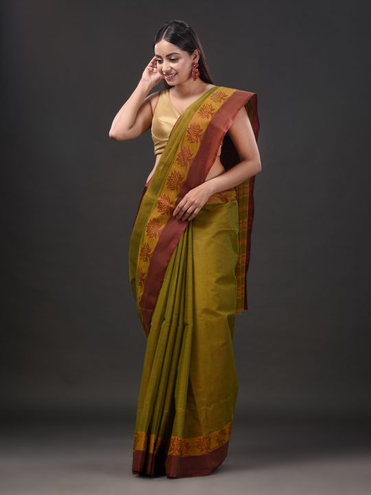 Pure Cotton Hand Woven Tant Saree