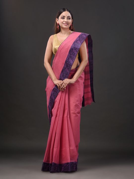 Pure Cotton Hand Woven Tant Saree