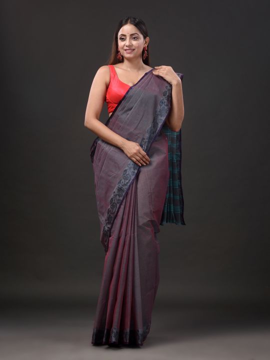 Pure Cotton Hand Woven Tant Saree