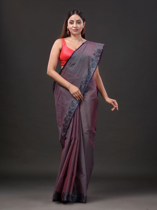 Pure Cotton Hand Woven Tant Saree