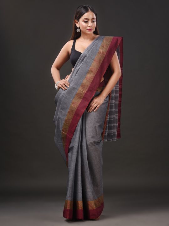 Pure Cotton Hand Woven Tant Saree