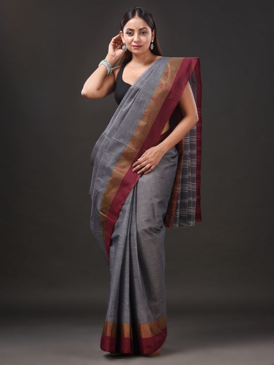 Pure Cotton Hand Woven Tant Saree