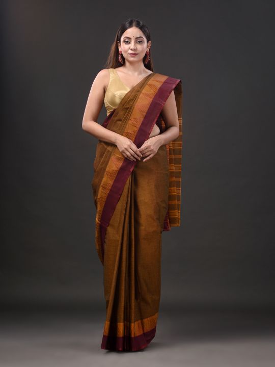 Pure Cotton Hand Woven Tant Saree