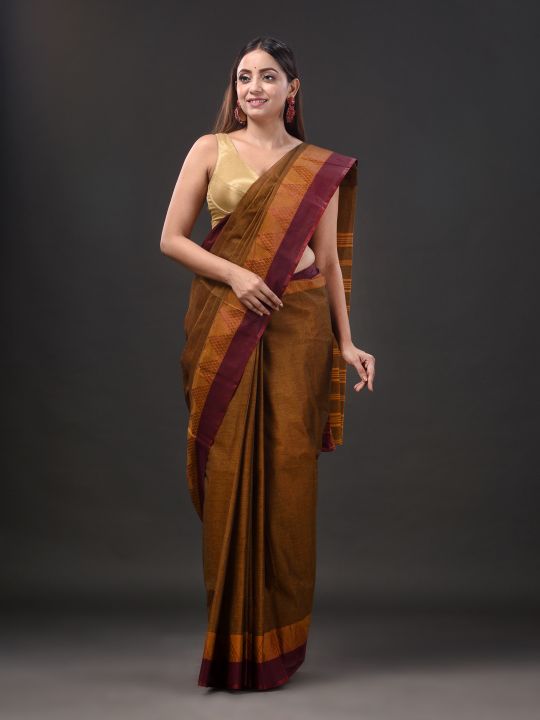 Pure Cotton Hand Woven Tant Saree