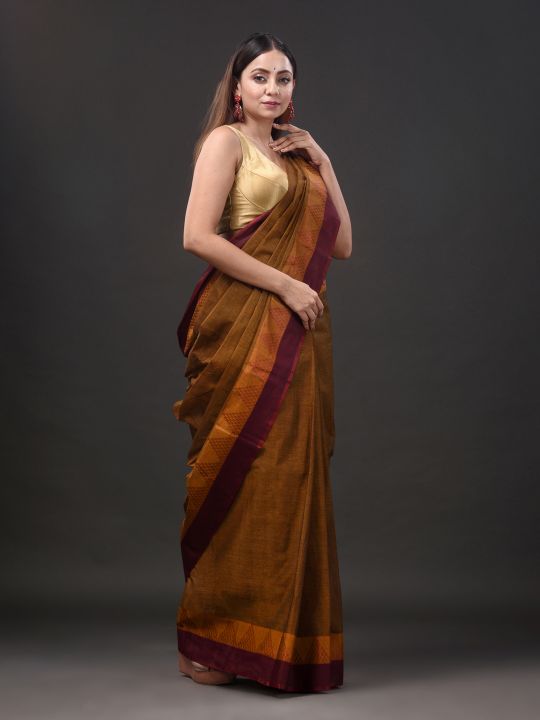 Pure Cotton Hand Woven Tant Saree