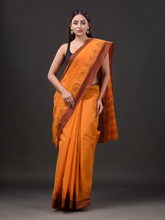 Pure Cotton Hand Woven Tant Saree