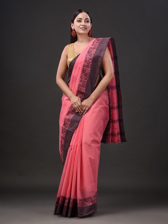 Pure Cotton Hand Woven Tant Saree